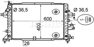 Ψυγείο νερού & εξαρτήματα MAHLE CR1858000S