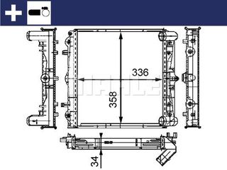 Ψυγείο νερού & εξαρτήματα MAHLE CR383000S