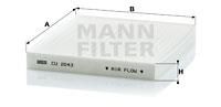 Φίλτρο αέρα εσωτερικού χώρου MANN-FILTER CU2043