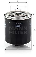 Φίλτρο λαδιού MANN-FILTER W11301