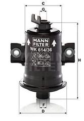 Φίλτρο καυσίμων MANN-FILTER WK61436x