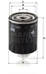 Φίλτρο καυσίμων MANN-FILTER WK7182