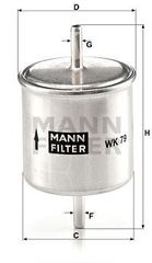 Φίλτρο καυσίμων MANN-FILTER WK79