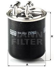 Φίλτρο καυσίμων MANN-FILTER WK820