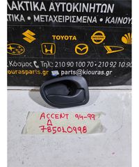 ΧΕΡΟΥΛΙ ΕΣΩ HYUNDAI ACCENT 1994-1999 Δεξιά 82620-22001 82620-22000