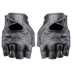 Γάντια μηχανής Nordcode Raw Real Leather μαύρα