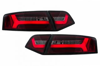 Πίσω Φανάρια LED για Audi A6 4F2 C6 Limousine (2008-2011) Red Smoke Facelift Design με Sequential Dynamic Φλας