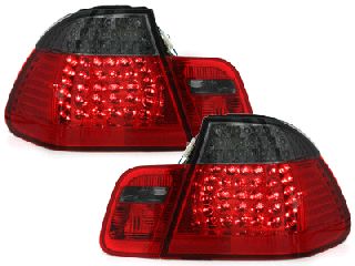 LED Πίσω Φανάρια για BMW 3 Series E46 Limousine 4 Doors (1998-2001) Red/Smoke