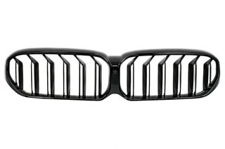 Καρδιές Μάσκα για BMW 5 Series G30 G31 LCI (07.2020-up) Double Stripe Design Piano Black