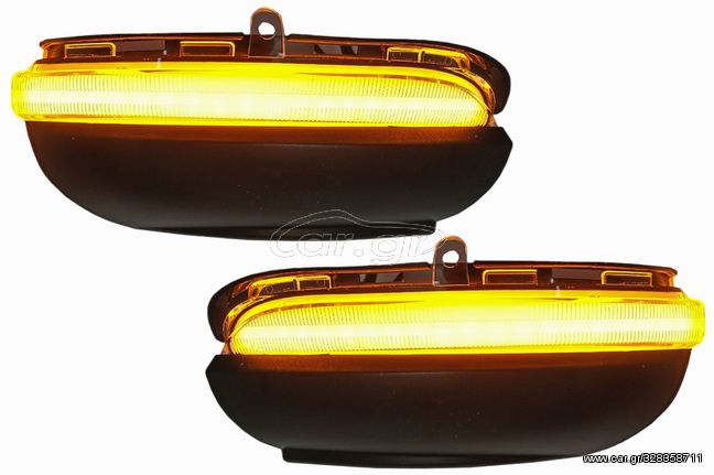 LED Φλας Καθρέπτη Dynamic για VW Golf VI (10.2008-08.2012) Touran I (05.2010-05.2015) White