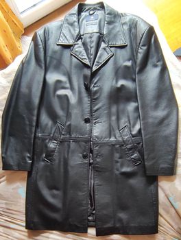 Παλτό Δερμάτινο Ανδρικό Μαύρο Νο.52