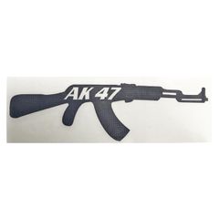 Αυτοκόλλητο όπλο Ak-47 ανάγλυφο μαύρο