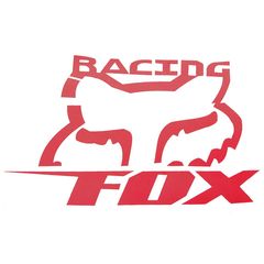 Αυτοκόλλητο Fox Racing κόκκινο
