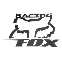Αυτοκόλλητο Fox racing μαύρο