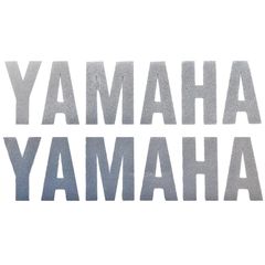 Αυτοκόλλητα λογότυπο Yamaha ανάγλυφο ασημί