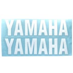 Αυτοκόλλητα λογότυπο Yamaha ανάγλυφο άσπρο