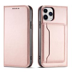 Magnet Card Case Case for Samsung Galaxy S22 Ultra Cover Card Wallet Card Stand Pink
