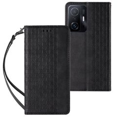 Magnet Strap Case Case for Samsung Galaxy A13 5G Pouch Wallet + Mini Lanyard Pendant Black