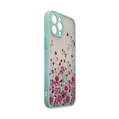 Design Case for iPhone 12 Pro Max flower case light blue-thumb-2