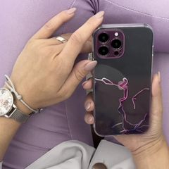 Marble Case for iPhone 12 Pro Max Gel Cover Mint Marble-thumb-4