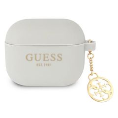 Guess GUA3LSC4EG AirPods 3 cover grey/grey Silicone Charm 4G Collection