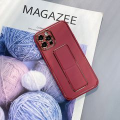 New Kickstand Case case for iPhone 12 Pro with stand red-thumb-2