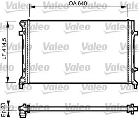 ΨΥΓΕΙΟ ΝΕΡΟΥ AUDI A3 2003-2008  VW GOLF CADDY PASSAT SEAT ALTEA  SKODA OCTAVIA 2004-2013 734332 (AXW;BLX;BLY;BMB;BLR;BVY;BVZ;D13C460)