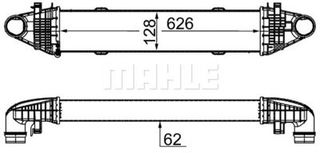 MAHLE CI 356 000S Ψυγείο αέρα υπερπλήρωσης BEHR MERCEDES-BENZ *204 500 0100*
