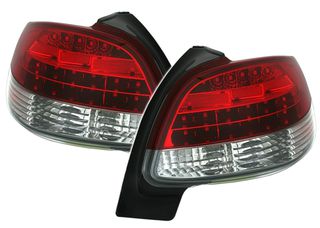 Πισινά  Προβολείς Φανάρια ζευγάρι  Σετ πίσω φώτων Φανάρια Πίσω Peugeot 206 (98-06) LED Λευκό/Κόκκινο