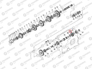 Γρανάζι 29 δόντια Kubota: 38180-21920-thumb-1