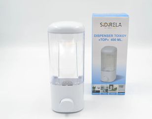 DISPENSER ΕΠΙΤΟΙΧΙΟ 8x7x19.5cm TOP 400ml SIDIRELA Ε-2711