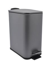 ΧΑΡΤΟΔΟΧΕΙΟ INOX ΟΡΘΟΓΩΝΙΟ SOFT CLOSE 5L ΓΚΡΙ ANKOR 811830