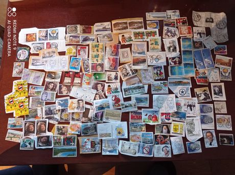 Greece stamps kiloware 140+ used very interesting 