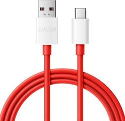 Γνήσιο Καλώδιο OnePlus USB 2.0 USB-A σε USB-C Κόκκινο 1m 235390 (Bulk)