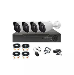 Cctv System 2mp 1080p H.265 Ahd Cctv Kit 4 Camera