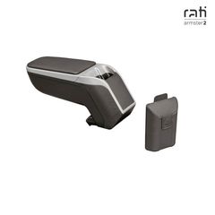 Κονσόλα Χειροφρένου Τεμπέλης Με Βάση Armster 2 Για Alfa Romeo 147 01-09 Ασημί Χρώμα Σετ 2  Τεμάχια-thumb-2