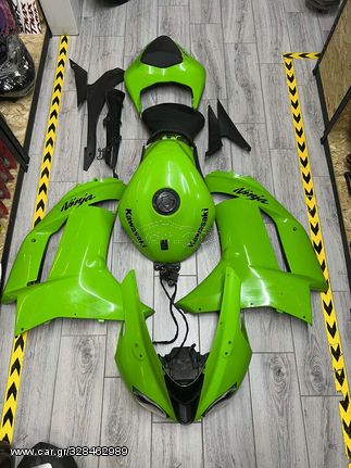 ΓΝΗΣΙΟ ΜΕΤΑΧΕΙΡΙΣΜΕΝΟ FULL FAIRING ΣΕΤ KAWASAKI ZX6R 07-08 ΜΕ ΠΛΕΞΟΥΔΑ, ΚΛΕΙΔΑΡΙΑ,ΤΕΠΟΖΙΤΟ, ΤΑΠΑ ΡΕΖΕΡΒΟΥΑΡ