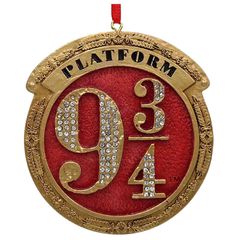 Harry Potter Platform 9 3/4 Christmas hanging ornament