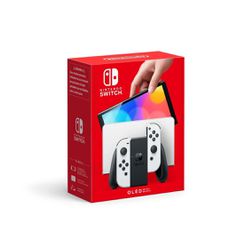Nintendo Switch Console OLED with Joy-Con Black & White / Nintendo Switch-thumb-1