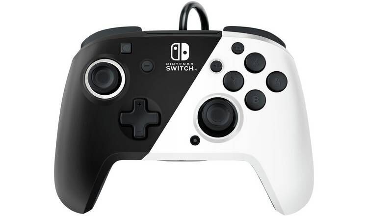PDP Nintendo Switch Faceoff Deluxe Controller + Audio - Black & White / Nintendo Switch
