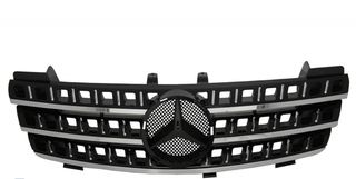 ΜΑΣΚΑ ΕΜΠΡΟΣ Mercedes ML W164 (2005-2008) Black Chrome-thumb-6