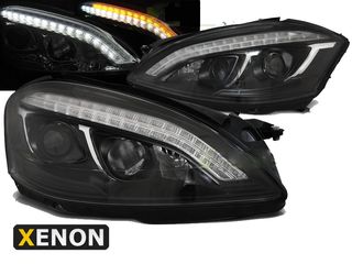 ΦΑΝΑΡΙΑ ΕΜΠΡΟΣ Headlights Mercedes W221 05-09 Xenon Tube Black