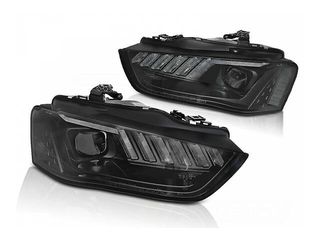 ΦΑΝΑΡΙΑ ΕΜΠΡΟΣ Headlights AUDI A4 B8 12-15 BLACK Xenon