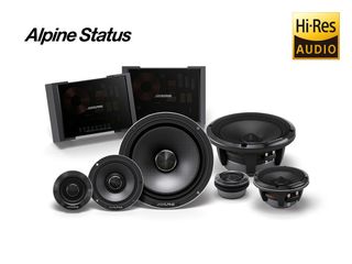 Alpine HDZ-653 Status Hi-Res 6-1/2" (16.5cm) 3-Way Component Speaker Set