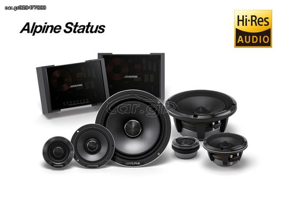 Alpine HDZ-653 Status Hi-Res 6-1/2" (16.5cm) 3-Way Component Speaker Set