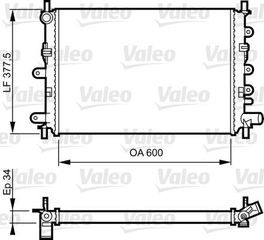 ΨΥΓ1.4-1.6-1.8 16V-1.8D+/-A/C(52,5x36,5) για FORD ESCORT 93-95