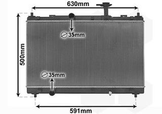 ΨΥΓΕΙΟ ΝΕΡΟΥ 1.6 16v ΜΗΧΑΝΙΚΟ (375x697x16) για SUZUKI SX4 S-CROSS 13-16