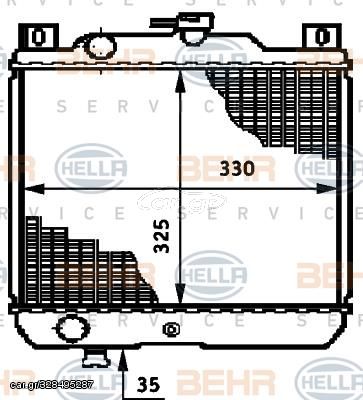 ΨΥΓΕΙΟ ΝΕΡΟΥ 1.3cc (33x32.5) για SUZUKI SWIFT H/B 90-92