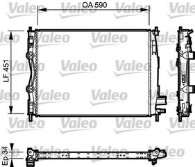 ΨΥΓΕΙΟ 1.5 ΠΕΤΡΕΛΑΙΟ DCi (590x456x34) (KOYO) για NISSAN QASHQAI 2007-2010 (J10/NJ10)