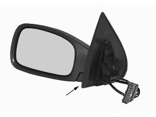 ΚΑΘΡΕΦΤΗΣ ΜΗΧΑΝΙΚΟΣ ΒΑΦΟΜΕΝΟΣ (CONVEX GLASS) ΔΕΞΙΑ για CITROEN C3 2002-2010 (FC/FN)